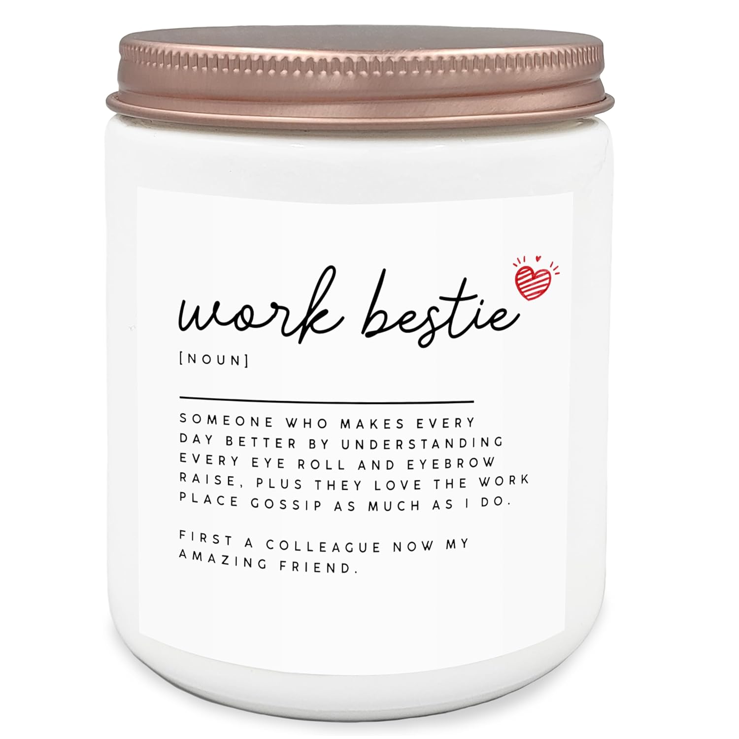Work Bestie Lavender Candle - Farewell Going Away Leaving Job Goodbye Gifts - Scented Candles 8Oz, Jar