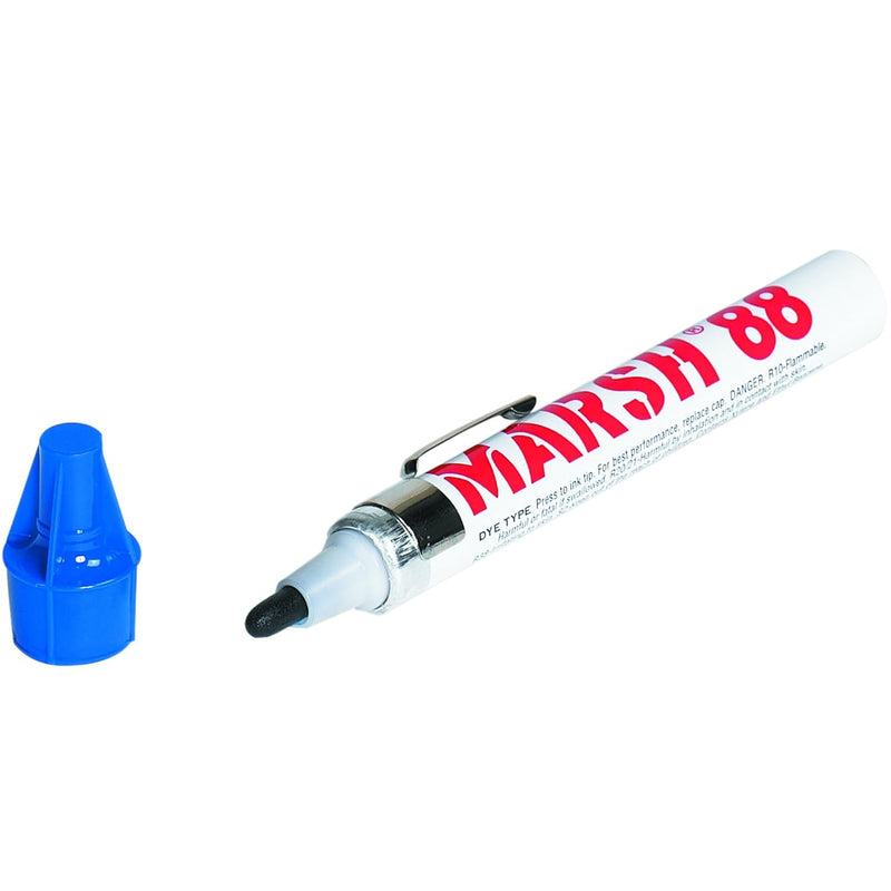 Pmk101Be Marsh 88 Valve Markers, Blue (Pack Of 12)