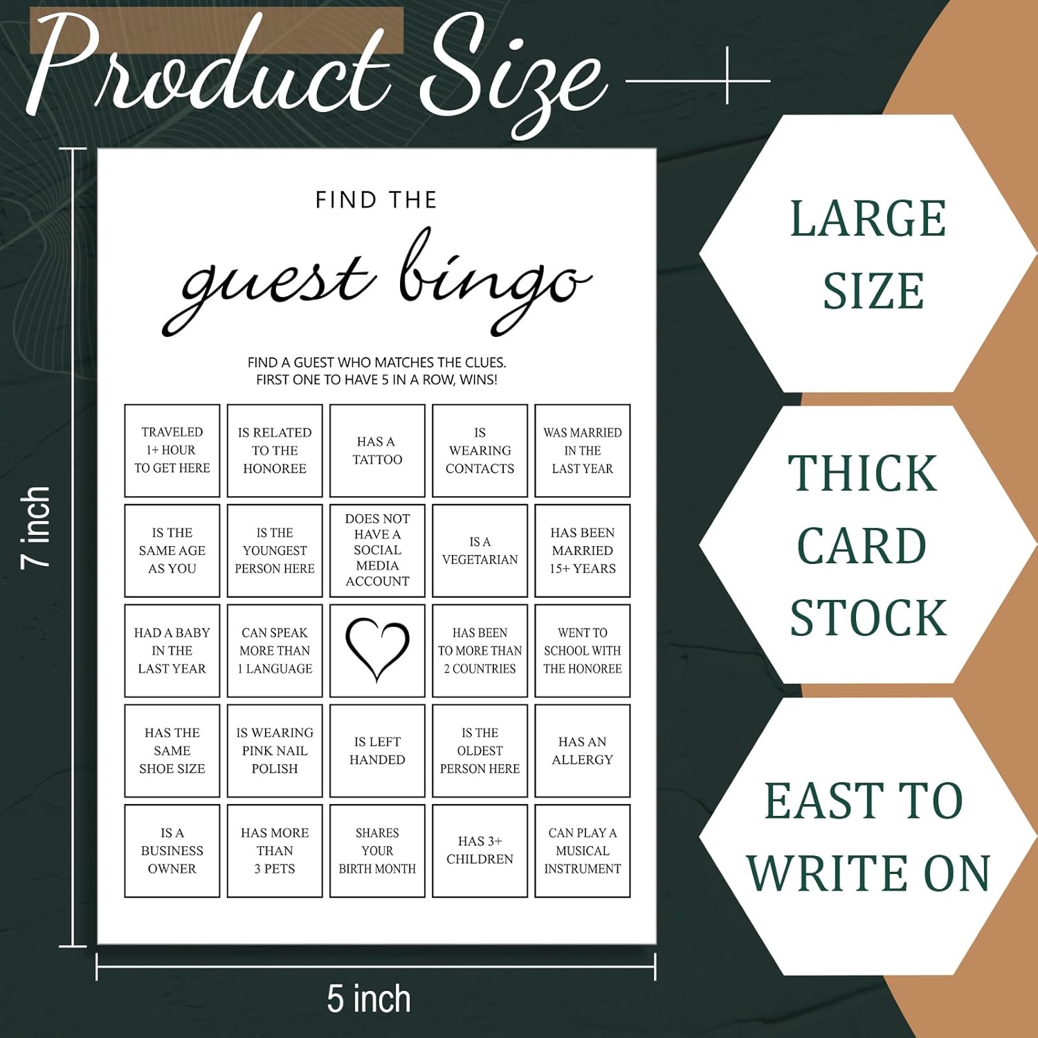 50 Pcs Bridal Shower Games Find The Guest Bingo Cards Baby Shower Games For 50 Gueset Bridal Party Favors For Bachelorette Engagement Party Wedding Decorations