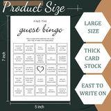 50 Pcs Bridal Shower Games Find The Guest Bingo Cards Baby Shower Games For 50 Gueset Bridal Party Favors For Bachelorette Engagement Party Wedding Decorations