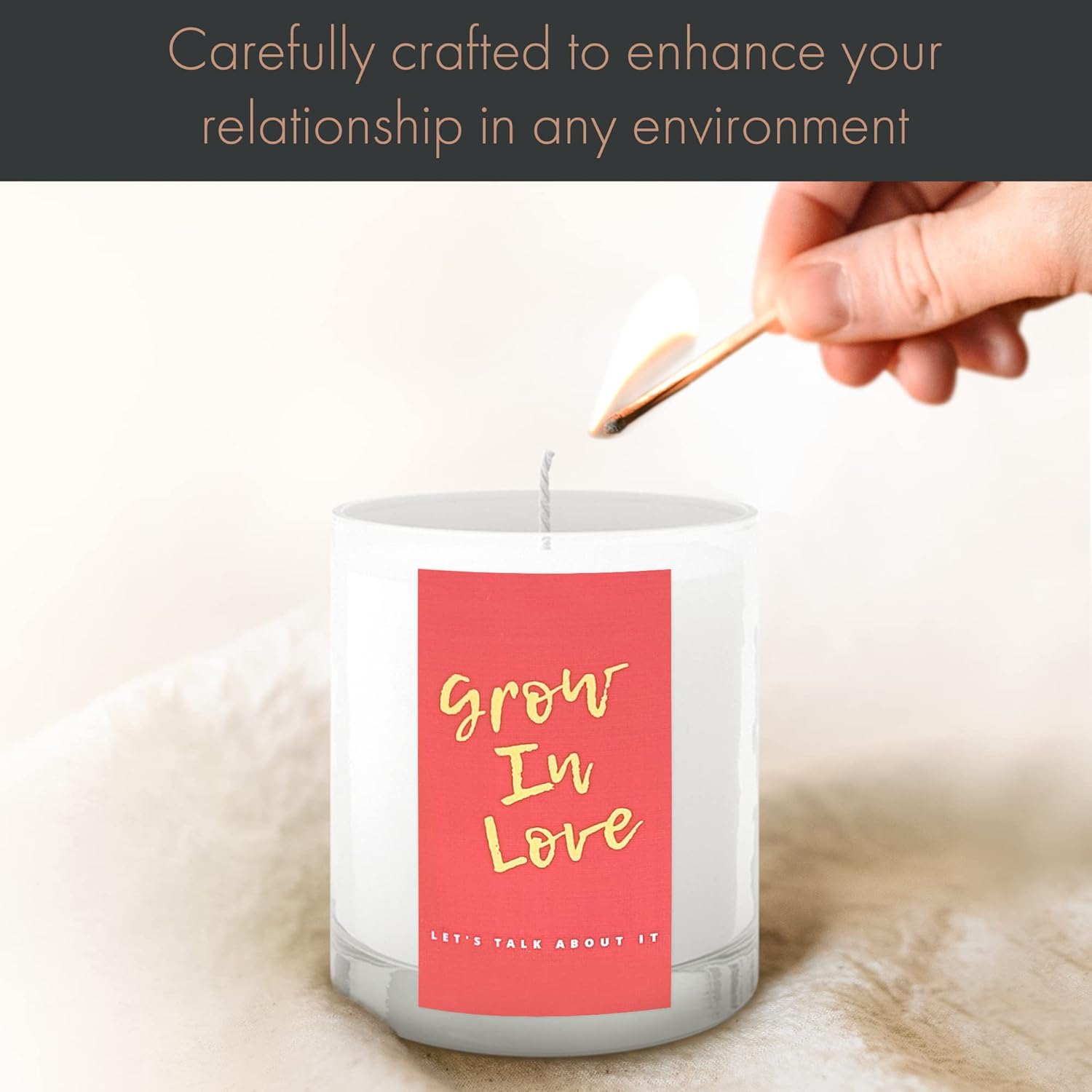 Coconut Wax Candle | Relationship Gift For Couples | Handcrafted All Natural Cucumber Melon Candle | 60 Hour Clean Burning Non Toxic Candle (11 Oz)