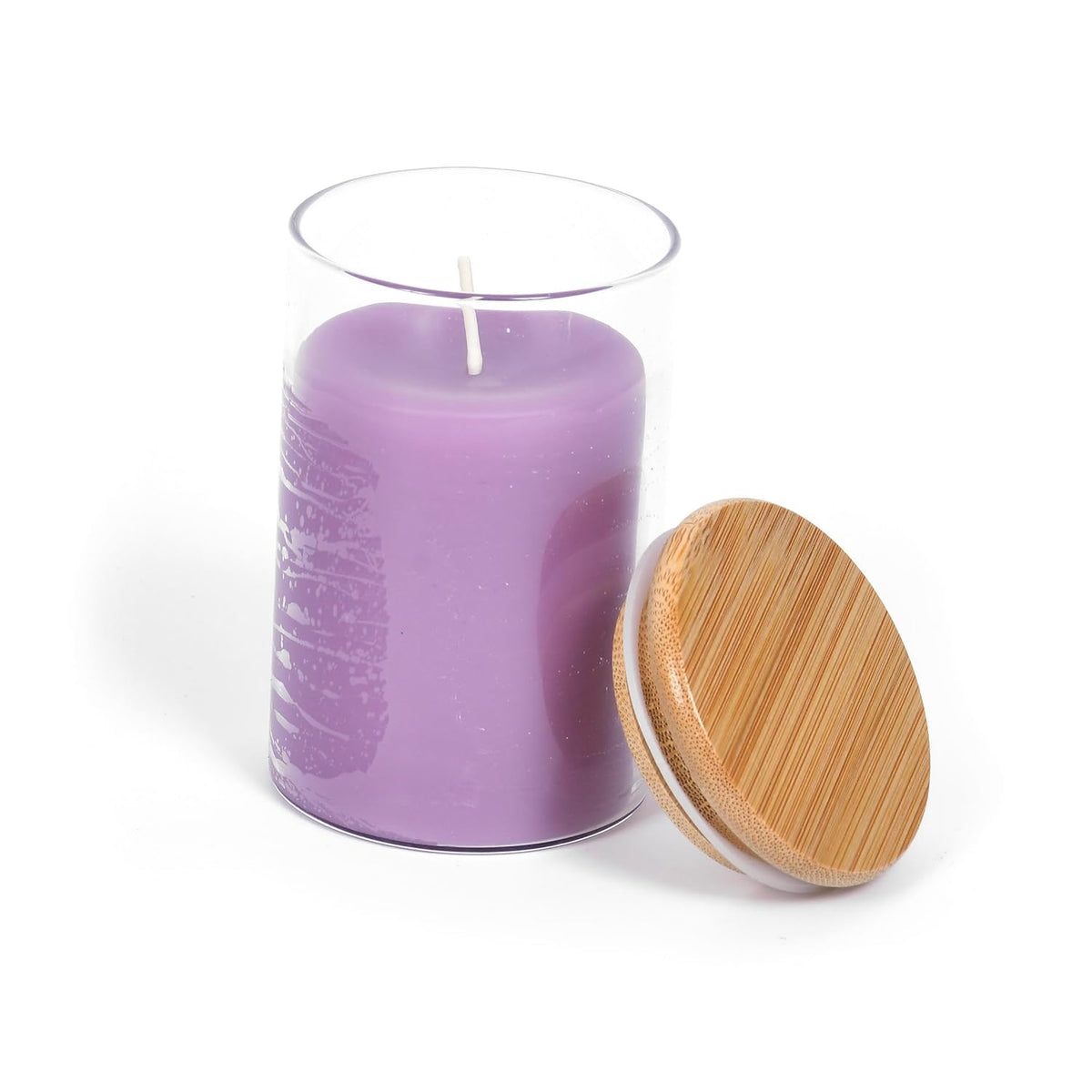 Beethelight Beeswax Jar Candle - 100% Pure Usa Bees Wax In Glass Container - 33 Hours Burn Time - All Natural 100% Pure Beeswax & Lavender Essential Oil Candle - Handmade Decorative Jar Candle
