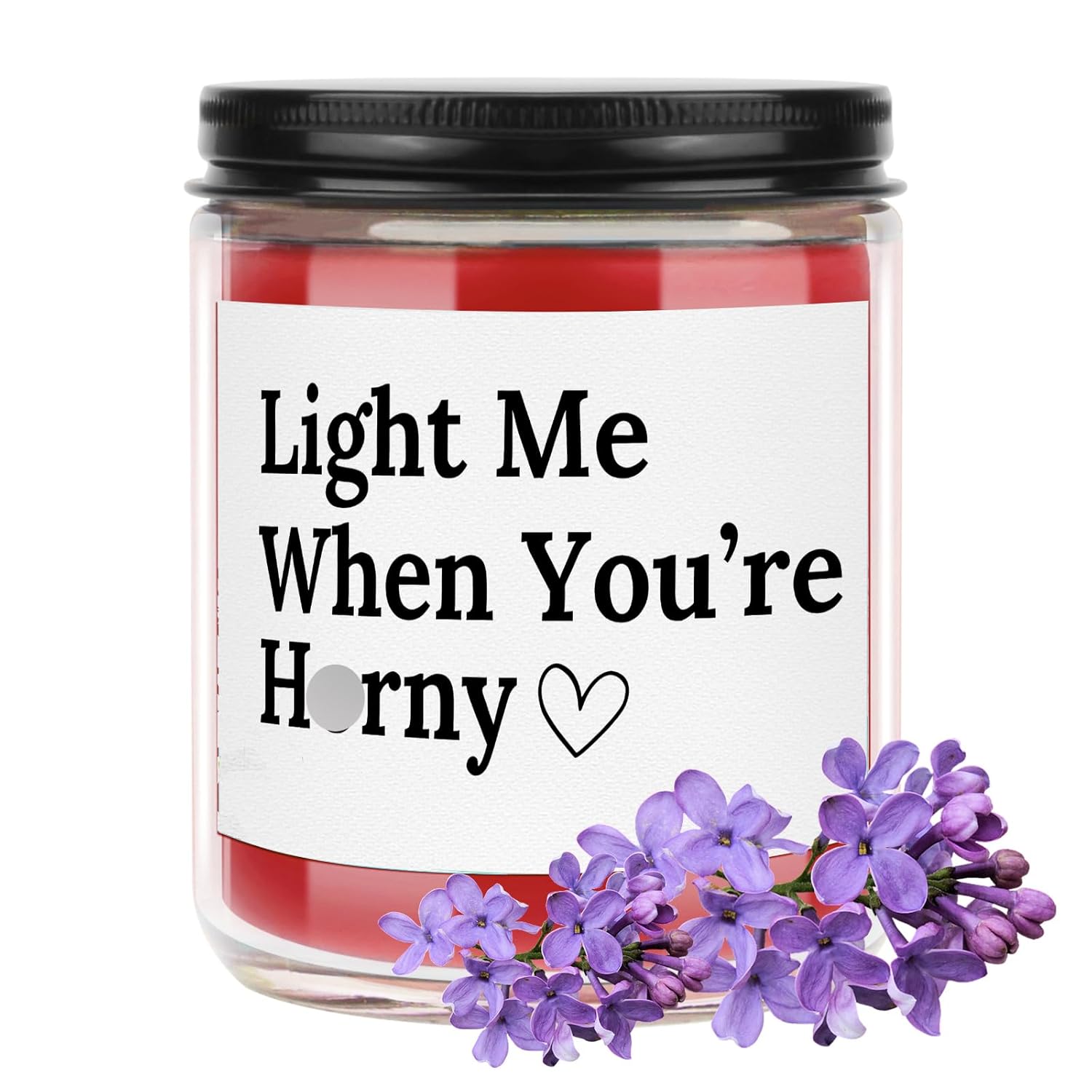 Naughty Gifts For Him/Her Funny Gifts For Boyfriend Husband Couples 7Oz Violet Scented Candle Anniversary Engagement Gifts (Candle-You Are H*Rny)