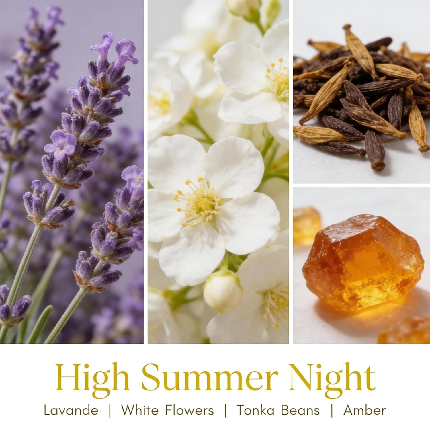 Homelights High Summer Night Scented Candles | 6.7Oz Soy Candles Industrial Chic Large Candle Jars | Ideal Candle Gifts For Events, Home Decor Stress, Relief & Relaxation