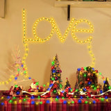 Outdoor Indoor String Lights Christmas 500Led Warm White Multicolor Fairy Lights 164Ft Green Wire Dimmable With Remote C