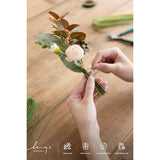 Diy Tools Set For Wedding, 3 Kinds Of Accessories Include 100Pcs Artificial Stems, 100Pcs Flower Craft Wires And 20Ft Tubing For Wedding Bridal Flower Diy And Floral Arrangement