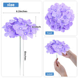 Purple Hydrangea Artificial Flowers Bulk 36Pcs Silk Flowers With Stems Fake Hydrangeas Arrangement Perfect For Weddings,Centerpieces,Party,Home,Festival Decorations