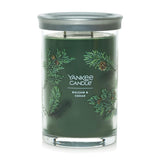 Yankee Candle Balsam & Cedar Scented, Signature 20oz Large Tumbler 2-Wick Candle, Over 60 Hours of Burn Time (Pack of 2)