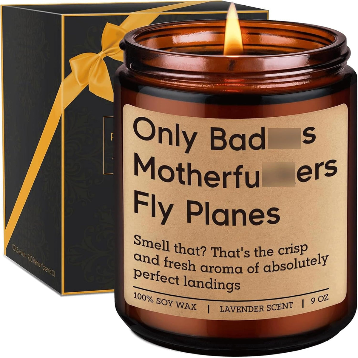Scented Candle - Pilot Gifts For Men, Women - Flight School Graduation, Birthday, Valentines, Aviation Gifts For Pilots, Student - Retirement, Funny Airplane Decor For Dad, Boyfriend, New Aviator