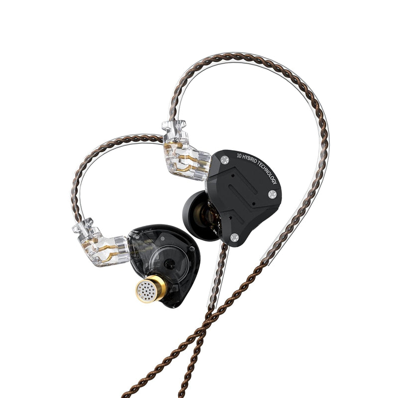 Kz Zs10 Pro Iem Headphone, In Ear Monitor Headphone, 4Ba 1Dd Kz Earphone Multi