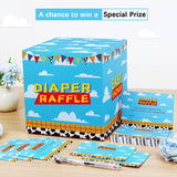 Boy Story Baby Shower Decorations Diaper Raffle Box With 50 Tickets Cards,It'S A Boy Story Baby Shower Theme Game
