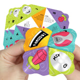 Big Dot of Happiness 90’s Throwback - 1990s Party Cootie Catcher Game - Truth or Dare Fortune Tellers - Set of 12