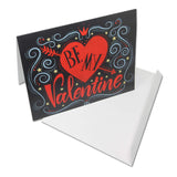 Large Be My Valentine Card - Blank Inside With White Envelope - Card Measures 11.75" X 9" - Perfect For Partners, Family, Friends, And More