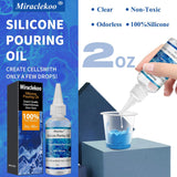 Silicone Pouring Oil Cell Activator Pure Silicone Oil For Cell Creation In Acrylic Paint,2 Ounce