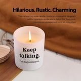 Keep Talking I'M Diagnosing You Candle Psychologist Gifts Doctor Therapist Psychiatrist Scented Candles Home Office Jar Candles Lavender Scent 9.5Oz