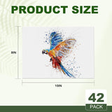 Canvases For Painting 8X10 Inch, 42 Pack Blank Painting Canvas Boards For Painting Supplies-Cotton Canvas Panels Acid-Free Primed For Oil Paint,Watercolor, Acrylic Paint, Gouache And Tempera.