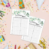 Baby Shower Game Cards, Green Theme Name Race Game Card For Baby Shower Party?Funny Icebreak Baby Shower Party Games Ideas Activity For Parent-To-Be, Fun And Easy, 30 Cards
