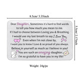 Daughter Birthday Greeting Cards Engraved Wallet Insert Card Graduation Gift Inspirational Awesome Reminder Keepsake Women Appreciate Personalised Christmas Go To University Christmas New Year Present