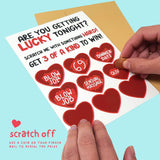 Funny Scratch Off Valentine'S Day Card For Him 5 X7 Inch | Happy Anniversary Card For Boyfriend Husband Fiance | Naughty Scratch Off Valentines Day Card Gift For Men