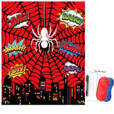 Spider Birthday Party Games Decorations, Pin The Sticker On The Spider Games For Kids Hero Theme Party Supplies Favors
