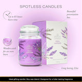 Vanilla & Lavender Candle 22Oz Glass Jar With Wooden Wick In A Decorated Jar Within A Presentation Gift Box And Protective Box