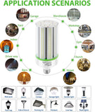 2 Pack 80W LED Corn Light Bulbs E26 E39 Base 5000K Daylight AC110-277V Metal Halide HID CFL Replacement