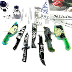 Dagger Resin Molds Keychain Epoxy Casting Mold Scary Knife Silicone Mold Jewelry Making Supplies Michael Myers For Diy Pendant Horror Halloween Decorations