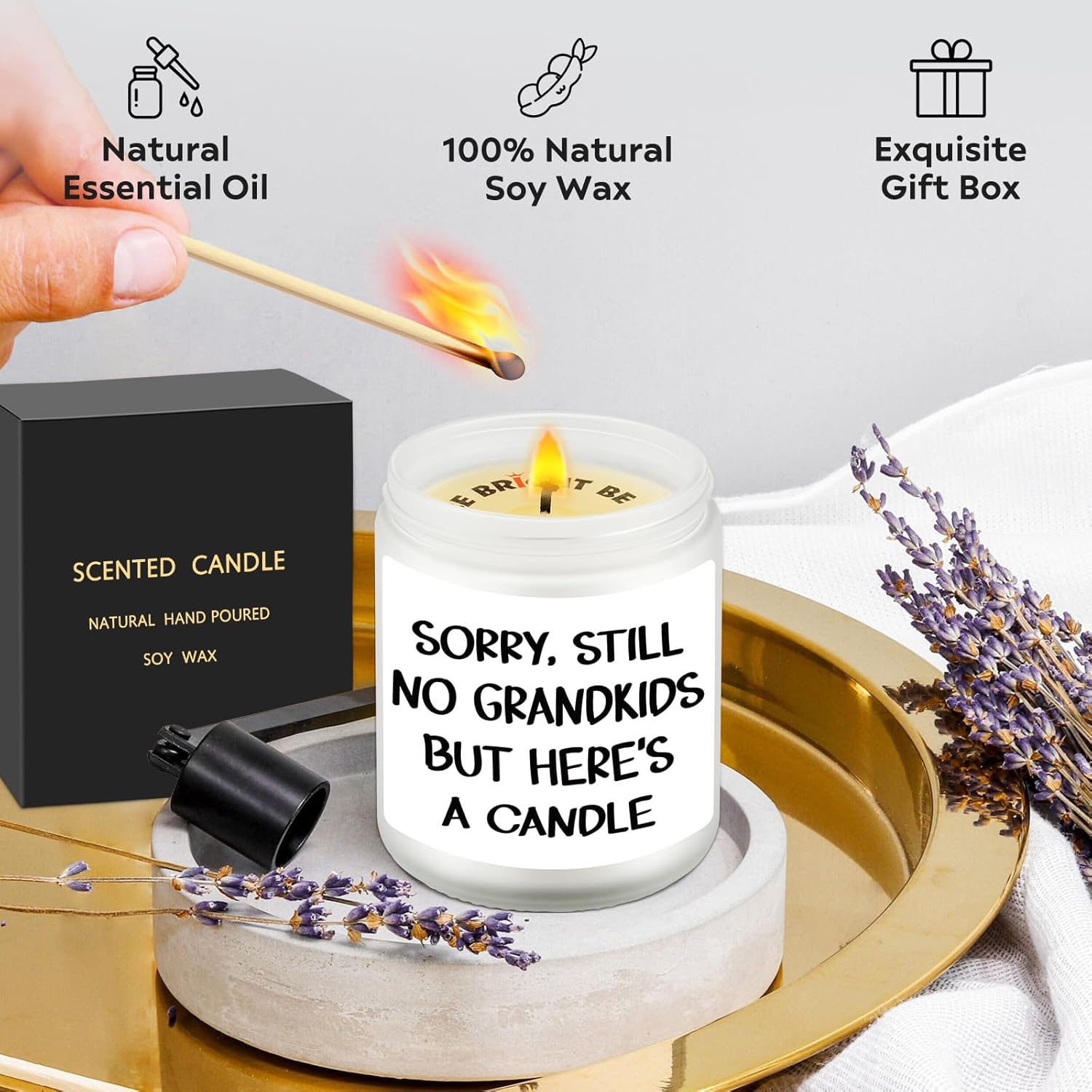 Mothers Day Gifts From Daughter Son, Scented Candle For Parents, Funny Gift For Mom, Gift For Dad, Father'S Day Gifts, Mom Birthday Presents For Her, Mama Christmas, Anniversarys Present For Parents
