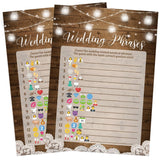 Bridal Shower Game Set – 5 Fun Games And Activities For 50 Guests, Includes Bingo, Trivia, Guess How Many, And Advice Cards, Rustic Country Wedding Shower Games