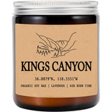 Kings Canyon California Scented Candle - Organic Soy Wax - Gift For Her - Gift For Him - New Home Gifts - Birthday Gift For Friend - National Park Gifts - State Candles