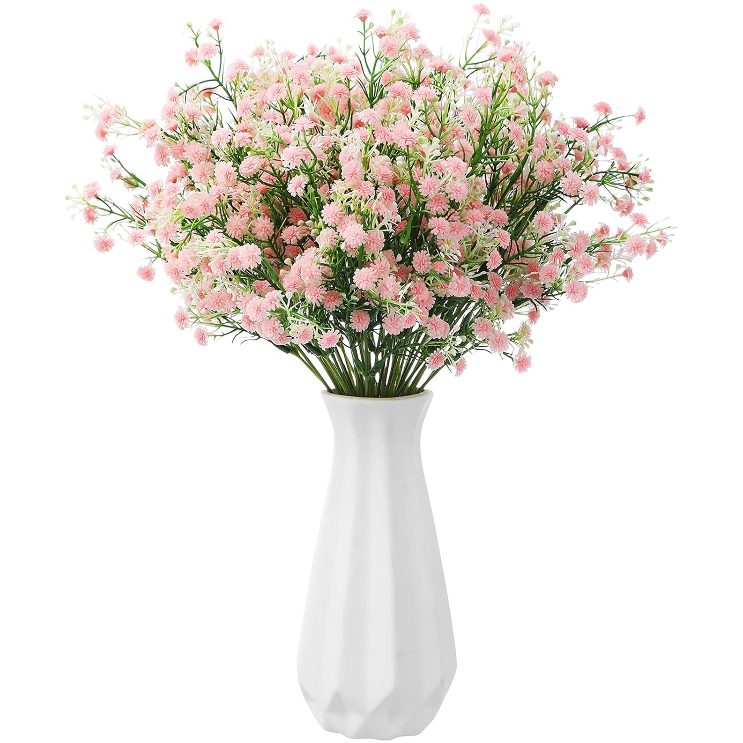 12 Pcs Spring Babys Breath Flowers Wedding Artificial Flowers Bulk Fake Gypsophila Babys Breath Bouquet Sprays Faux Floral For Home Vase Floral Arrangement Mother'S Day Decor(Light Pink)