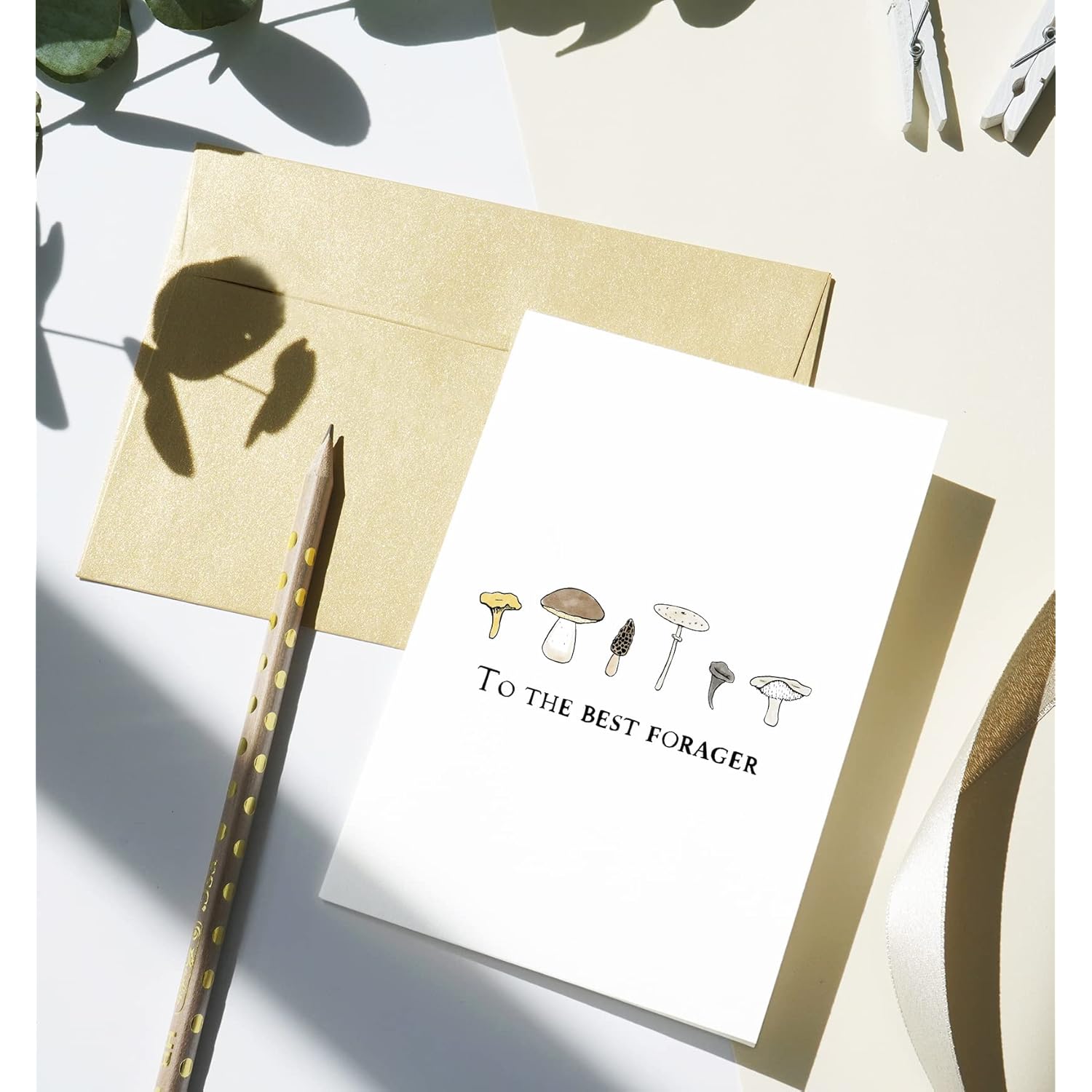 Father'S Day Mushroom Card, Birthday Card For Nature Lovers, Card For Mushroom Hunters (Premium Quality, Handmade)