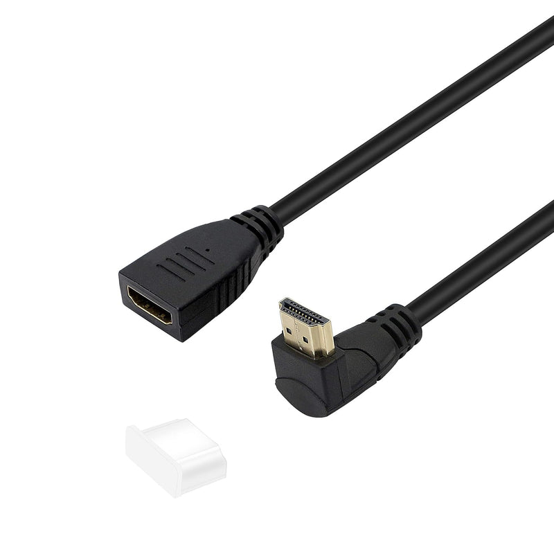 8K 90 Degree Hdmi Cable, Ultra High Speed 48Gbps Up Angled Hdmi 2.1 Extension