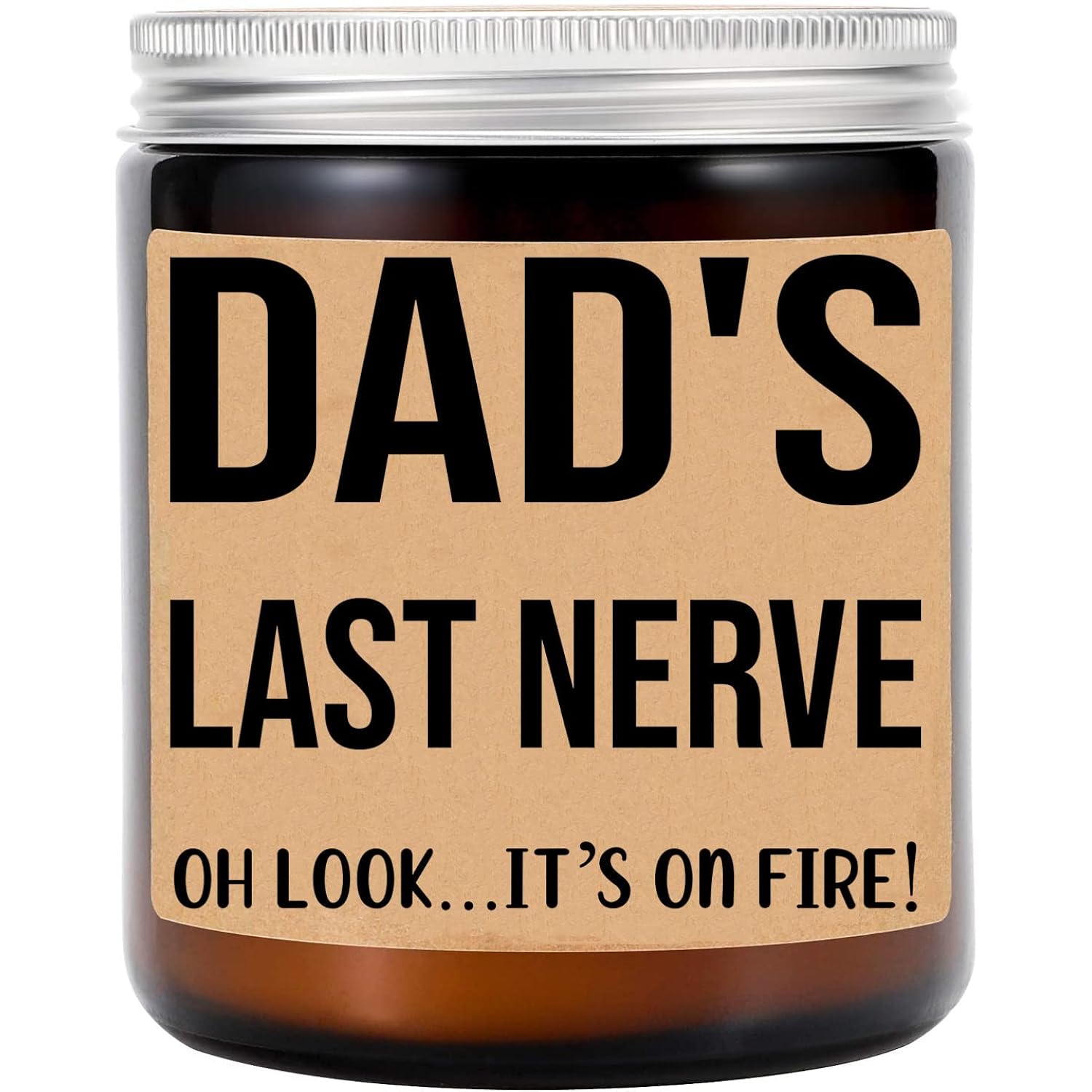 Dad'S Last Nerve Candle - Personalized Gift For Dad - Funny Gift For Dad - Dad Gifts - Birthday Gift For Dad