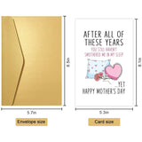 Hilarious Mother'S Day Card For Wife, Funny Mothers Day Card From Husband, Happy Mothers Day Card, You Still Haven'T Smothered Me In My Sleep Yet
