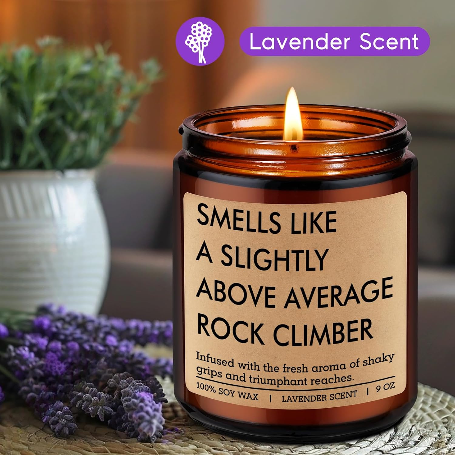 Candle, Rock Climbing Gifts For Climbers Men Women, Cool Rock Climber Gifts, Climbing Partner Presents, Funny Bouldering Valentines Day Birthday Ideas For Boulderer Friend Boyfriend Him