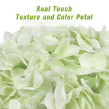 Hydrangea Artificial Flowers, 5Pcs Real Touch Lifelike Hydrangeas, 21" Large Latex Faux Hydrangea For Home Decor Wedding Bouquets Floral Arrangements Table Centerpiece,Lightgreen