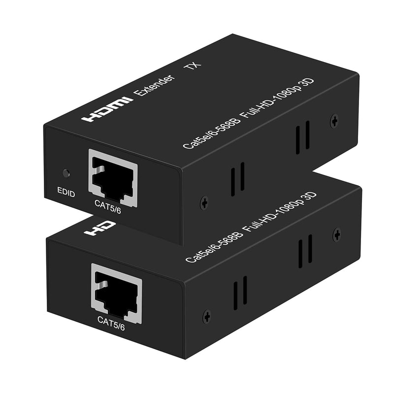 Hdmi Extender 164Ft/50M 1080P@60Hz 3D Hdmi Repeater (Tx And Rx) Rj45 To Hdmi C