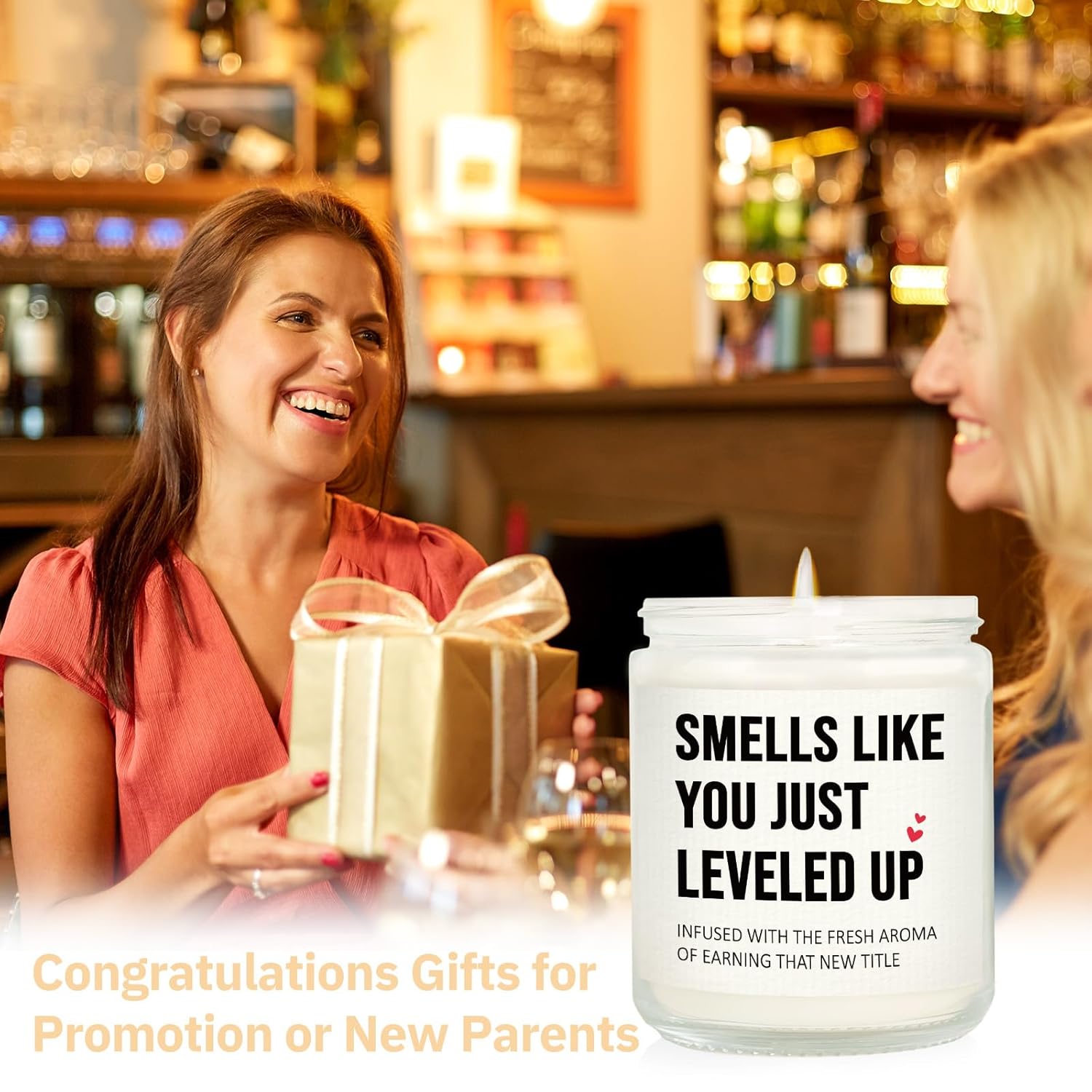 Promotion Gifts For Women Men, New Job/Parents Candle, Congratulations Gift For Women, Funny Congrats Gift For Coworker, Gamer, Friend, Boss, Teacher, Nurse, Handmade, 7Oz