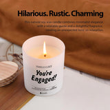 Smells Like You’Re Engaged Couples Gifts Bride Groom Fiance Engagement Bridal Shower Bachelorette Engagement Scented Candle Home Office Jar Candles Sage Floral Lavender Scent Soy Wax 9.5 Oz