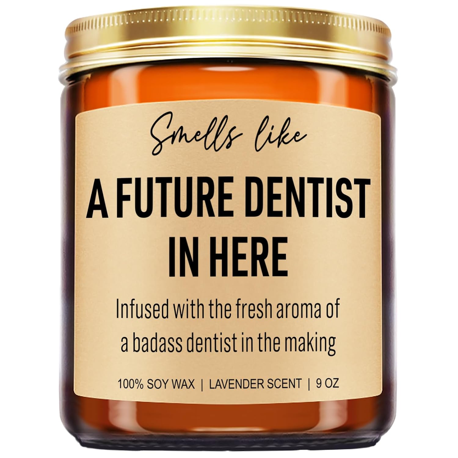 Funny Future Dentist Candle, Dentist Gifts, Dental Hygiene, Dental Hygienist Gifts For Women, Men, Coworkers - Dentists Christmas, Dental School Student Graduation, Dental Office Decor - 9 Oz