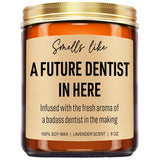 Funny Future Dentist Candle, Dentist Gifts, Dental Hygiene, Dental Hygienist Gifts For Women, Men, Coworkers - Dentists Christmas, Dental School Student Graduation, Dental Office Decor - 9 Oz