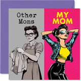 Mom Birthday Card - Other Moms - Happy Birthday Card For Mom From Son Daughter, 5.7 Inch Mothers Day Greeting Cards