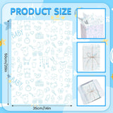 100 Sheets Blue Baby Shower Tissue Paper For Gift Bags Baby Boy Wrapping Paper,Party Decor,Diaper Raffle,20"X14"