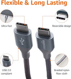10FT 60W USB C to USB C Fast Charging Cable for iPhone 16 15 Samsung Galaxy iPad MacBook