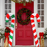 2 Pcs 54 Inch Inflatable Christmas Decorations Blow Up Candy Cane Ornaments, Jumbo Candy Christmas Inflatables For Xmas
