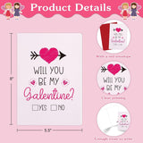 Happy Galentines Day Cards For Her Will You Be My Galentines Valentines Greeting Card For Friends Best Friend Pink Love Card Happy Galentines Gifts Card With Envelope For Friends Girl Women