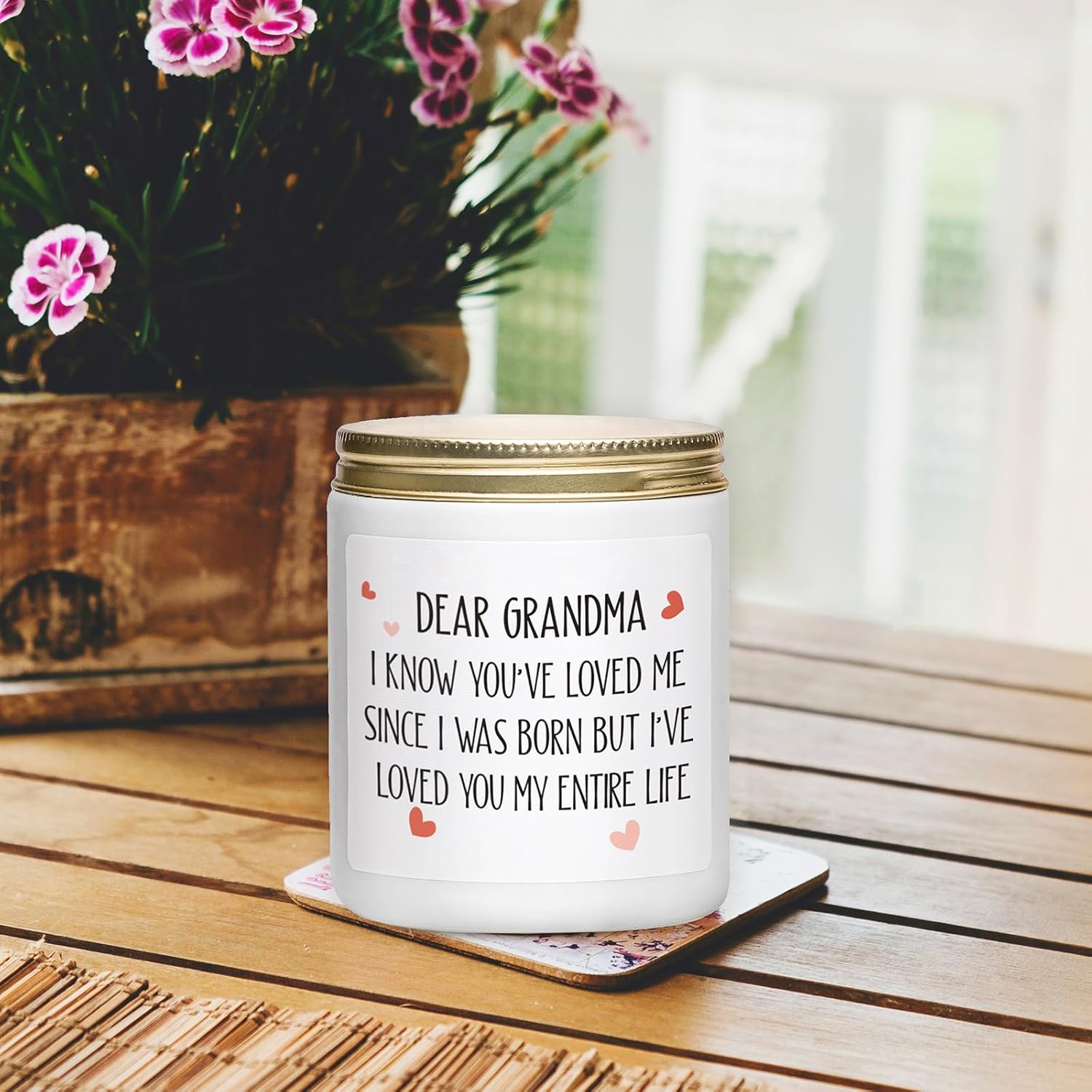 Christmas Gifts For Grandma, Nana Birthday Gifts From Grandchildren Granddaughter, Candle Gift For Grandmother, Grammy, Great Grandma, 7Oz Candle, Vanilla & Lavender Scent