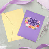 3D Happy Mothers Day Pop Up Card, Handcrafted - 100% Recycled And Eco-Friendly, 8" X 6" Cover - With Note Tag