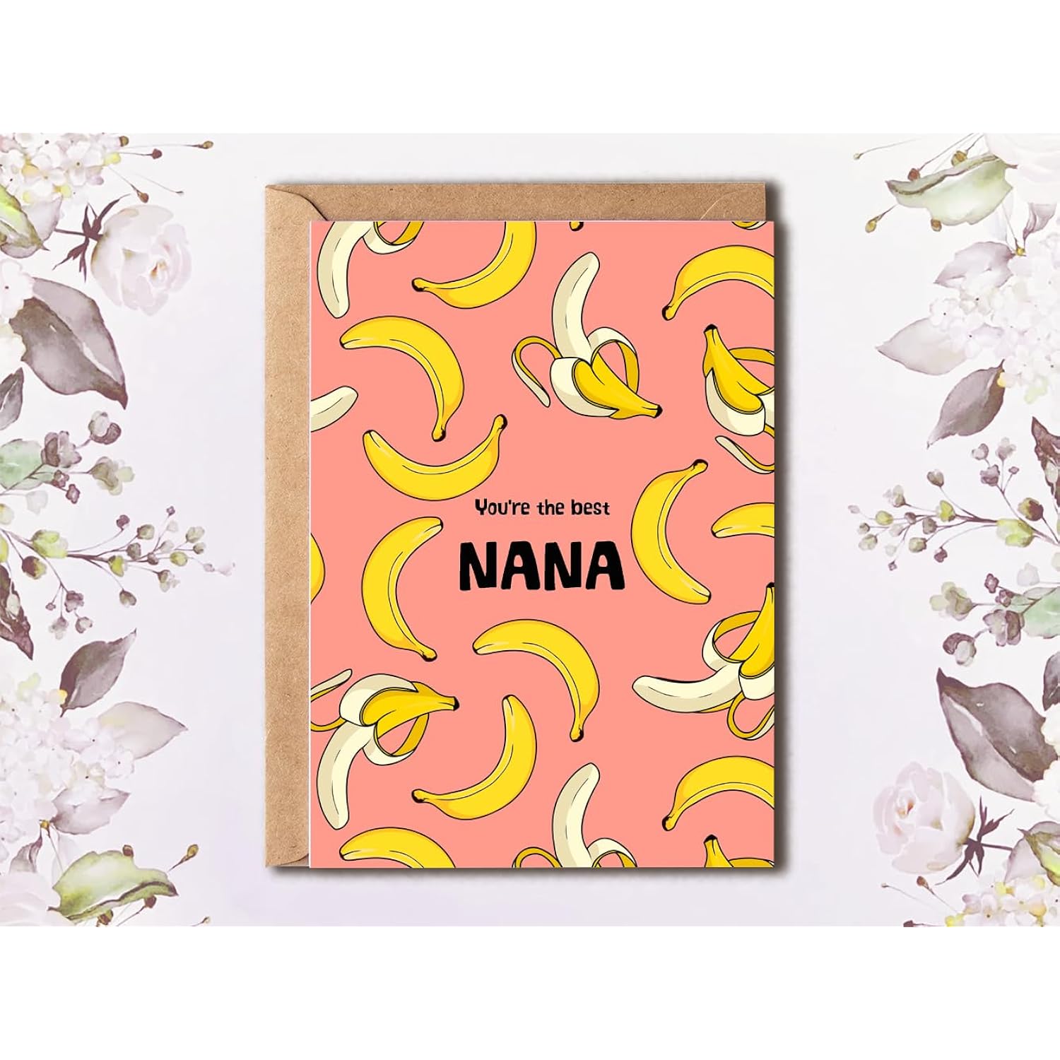 Mother'S Day Card - Cute Mother Birthday Card - Funny Banana Card For Mom - Greeting Card - Mother'S Day Card For Nana